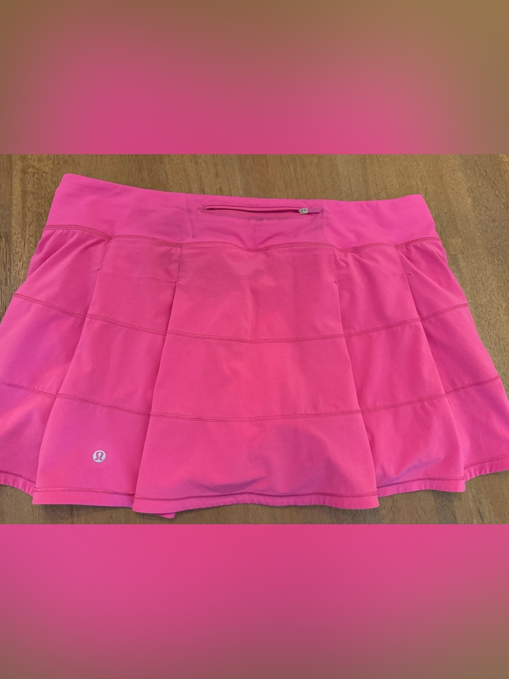 lululemon athletica Hot Pink Circle Skirt with Zip Pocket